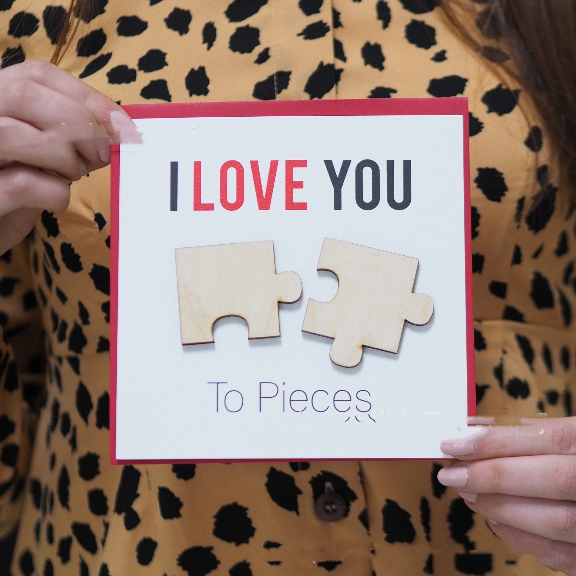 Love You Fragments Valentine's Day Card | Luxury Home Accessories | Heulog Glow