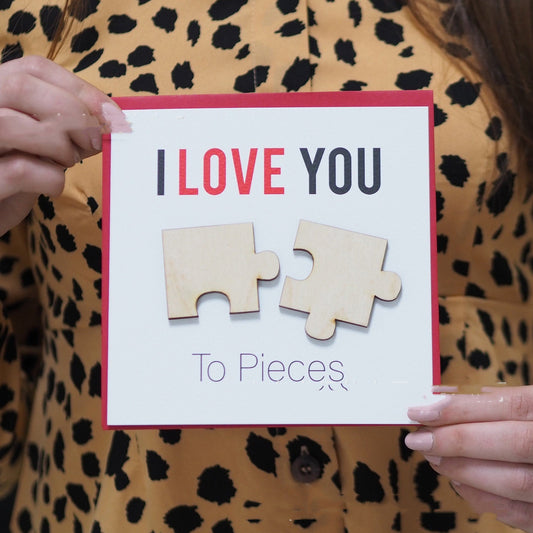 Love You Fragments Valentine's Day Card | Luxury Home Accessories | Heulog Glow