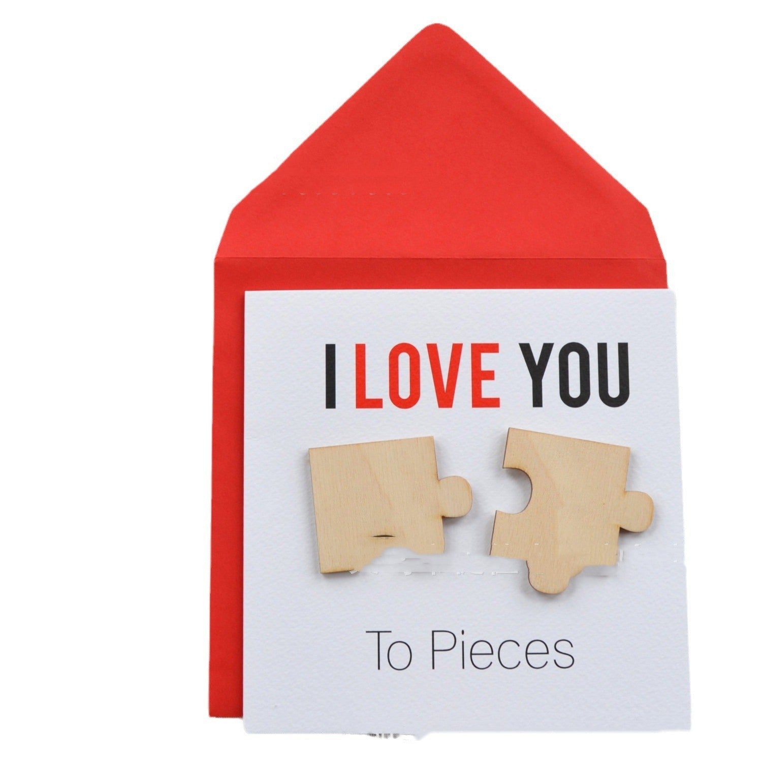 Love You Fragments Valentine's Day Card | Luxury Home Accessories | Heulog Glow