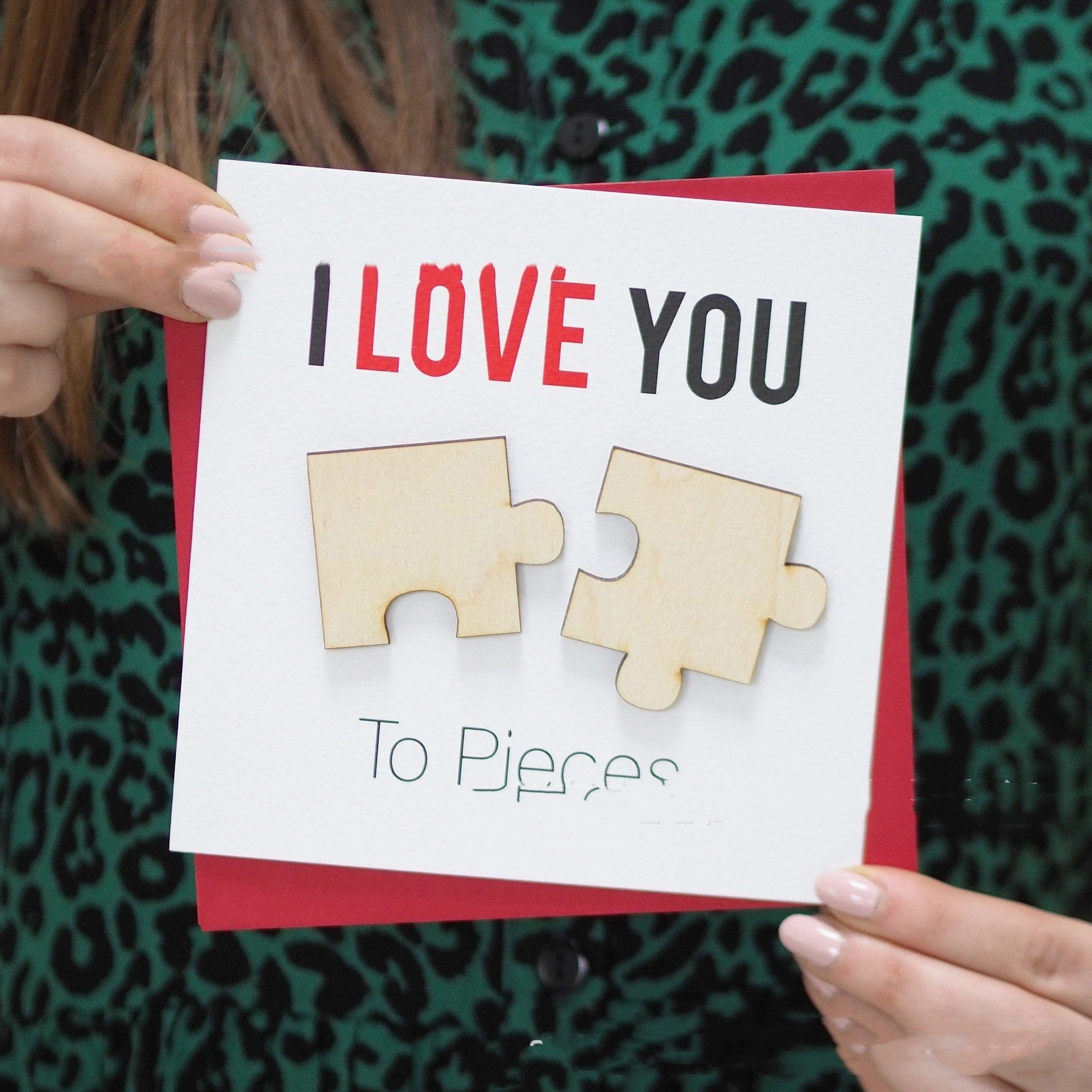 Love You Fragments Valentine's Day Card | Luxury Home Accessories | Heulog Glow