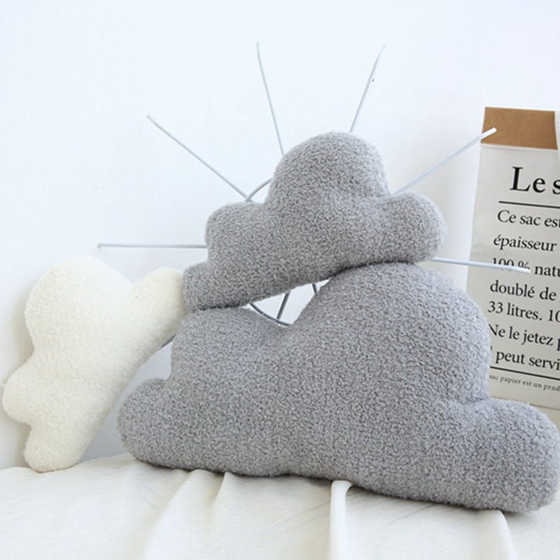 Lovely Gray White Cloud Shaped Pillow Cushion Stuffed Plush Toy Bedding Baby Room Home Decoration Gift Girl Birthday Present | Luxury Home Accessories | Heulog Glow