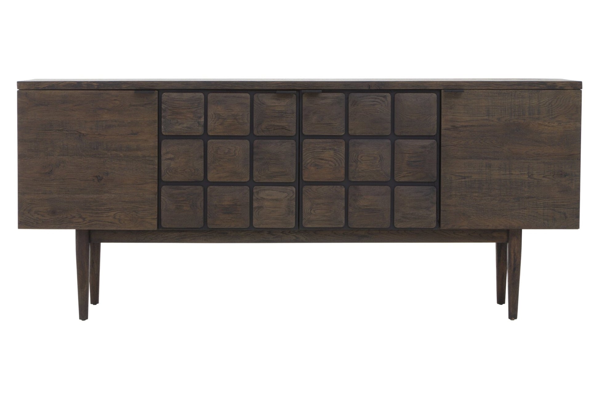 Lucca Recycled Dark Oak Wood Sideboard | Luxury Home Accessories | Heulog Glow