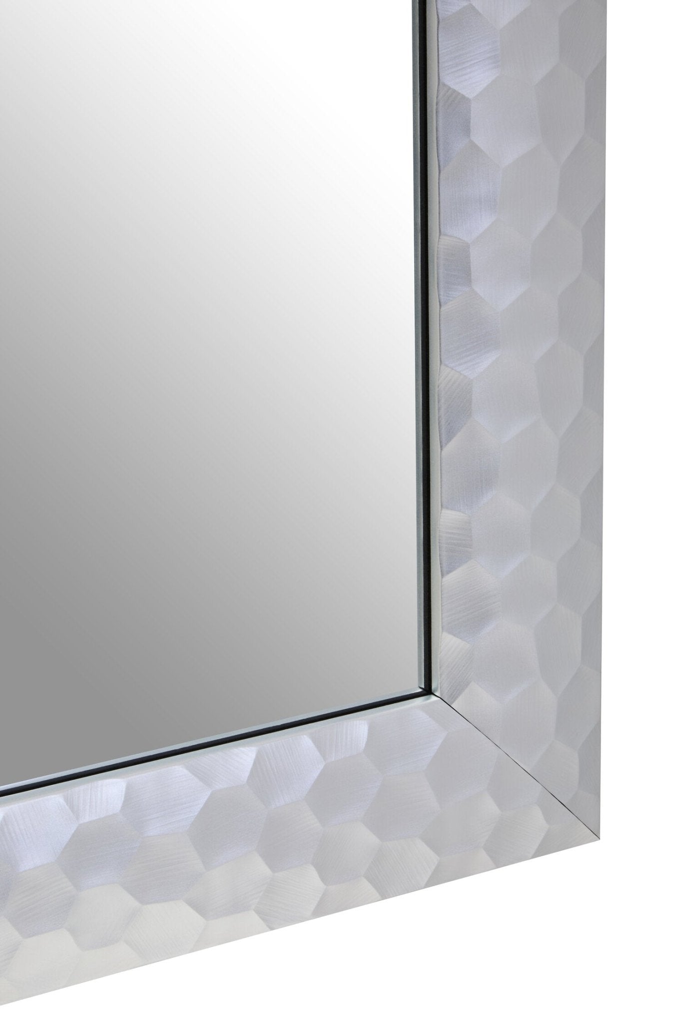 Ludlow Wall Mirror With Silver Frame | Luxury Home Accessories | Heulog Glow