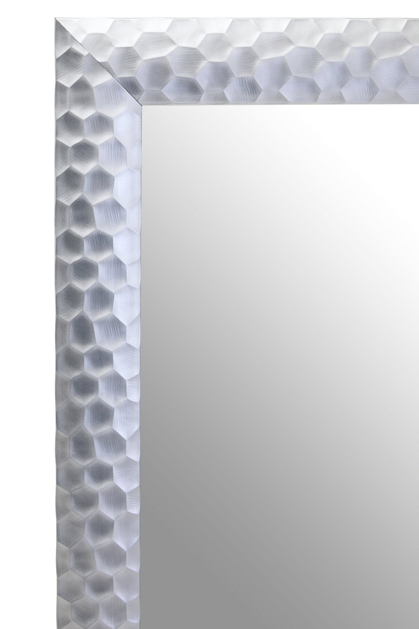 Ludlow Wall Mirror With Silver Frame | Luxury Home Accessories | Heulog Glow