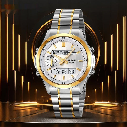 Luminous Multifunctional Men's Steel Strap Watch | Luxury Home Accessories | Heulog Glow