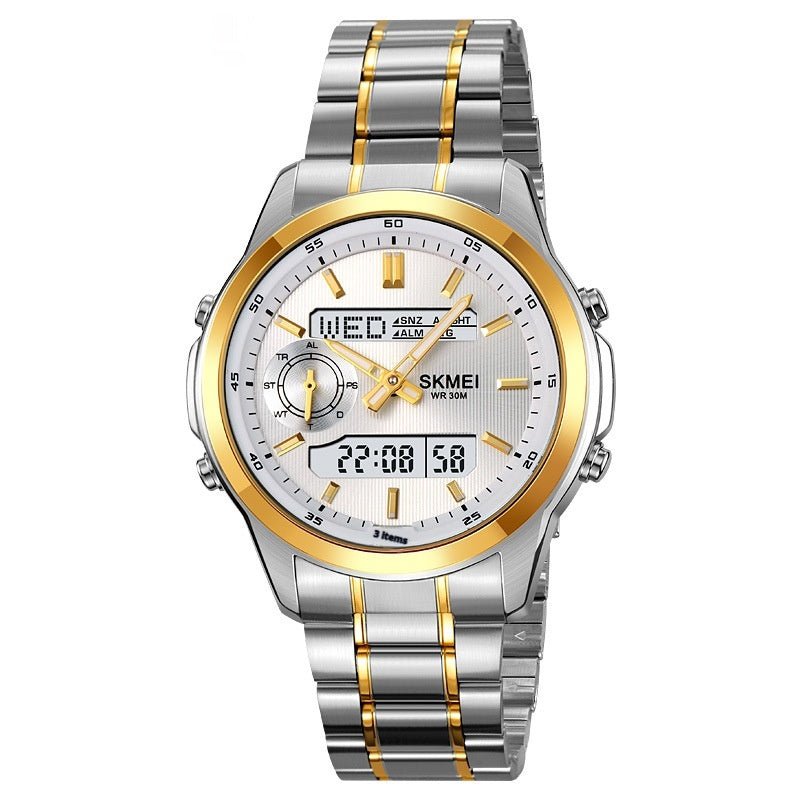 Luminous Multifunctional Men's Steel Strap Watch | Luxury Home Accessories | Heulog Glow