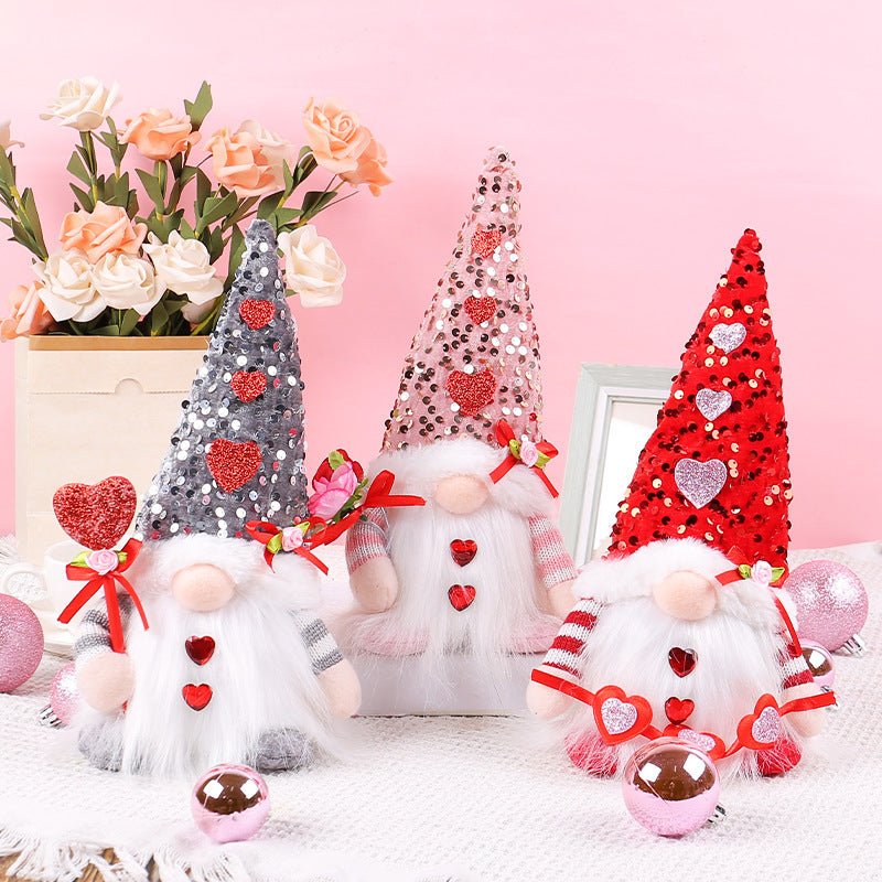 Luminous Sequin Cap Valentine's Day Doll | Luxury Home Accessories | Heulog Glow