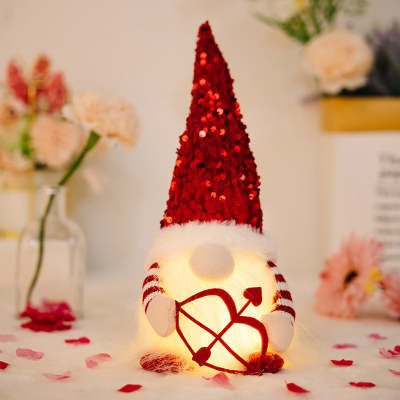 Luminous Sequin Cap Valentine's Day Doll | Luxury Home Accessories | Heulog Glow