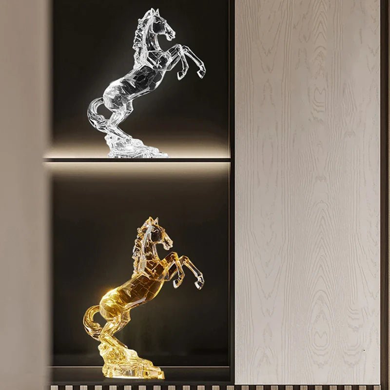 Luxury Crystal Horse Statue | Luxury Home Accessories | Heulog Glow