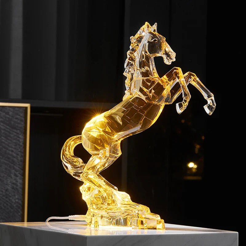 Luxury Crystal Horse Statue | Luxury Home Accessories | Heulog Glow