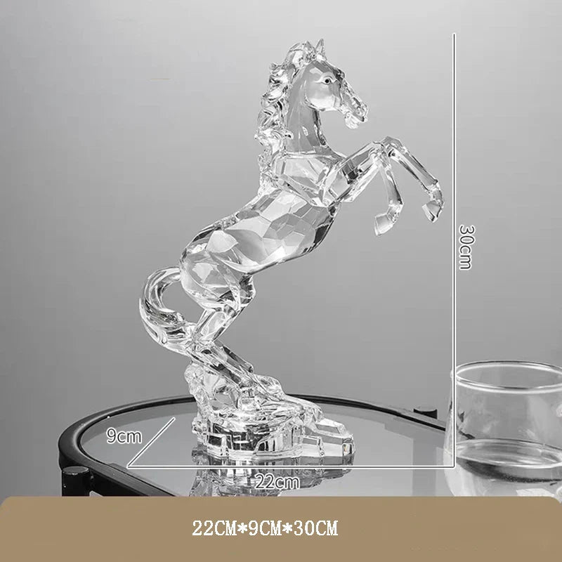 Luxury Crystal Horse Statue | Luxury Home Accessories | Heulog Glow