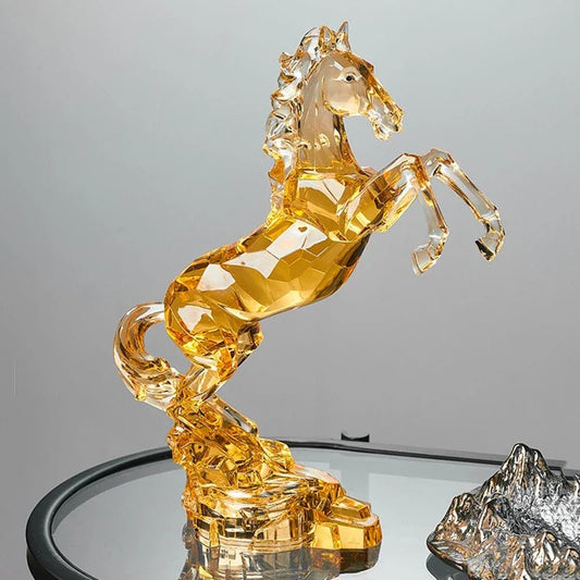 Luxury Crystal Horse Statue | Luxury Home Accessories | Heulog Glow