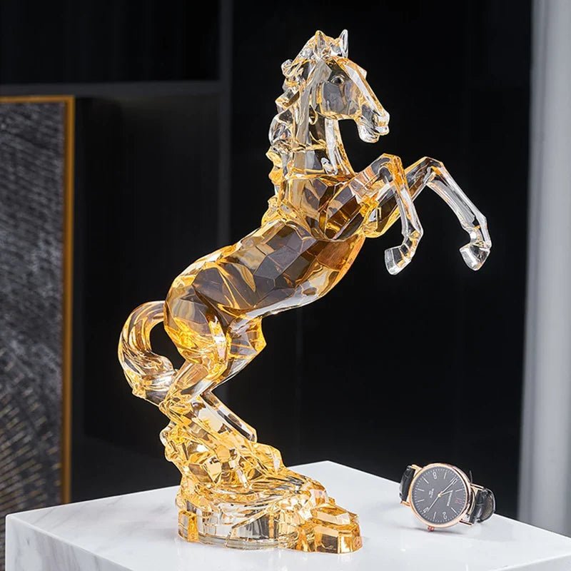 Luxury Crystal Horse Statue | Luxury Home Accessories | Heulog Glow