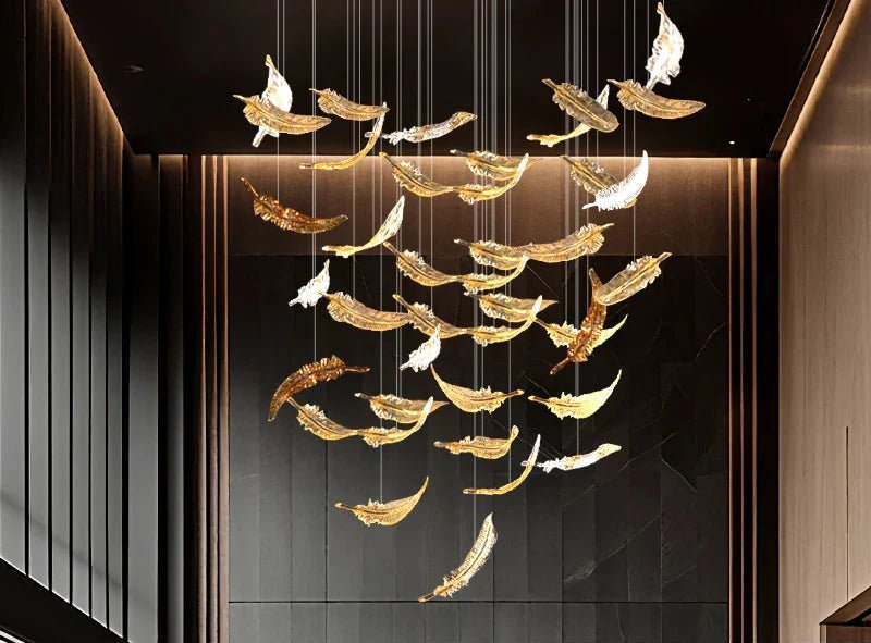 luxury Glass Hanging Led Chandelier | Luxury Home Accessories | Heulog Glow