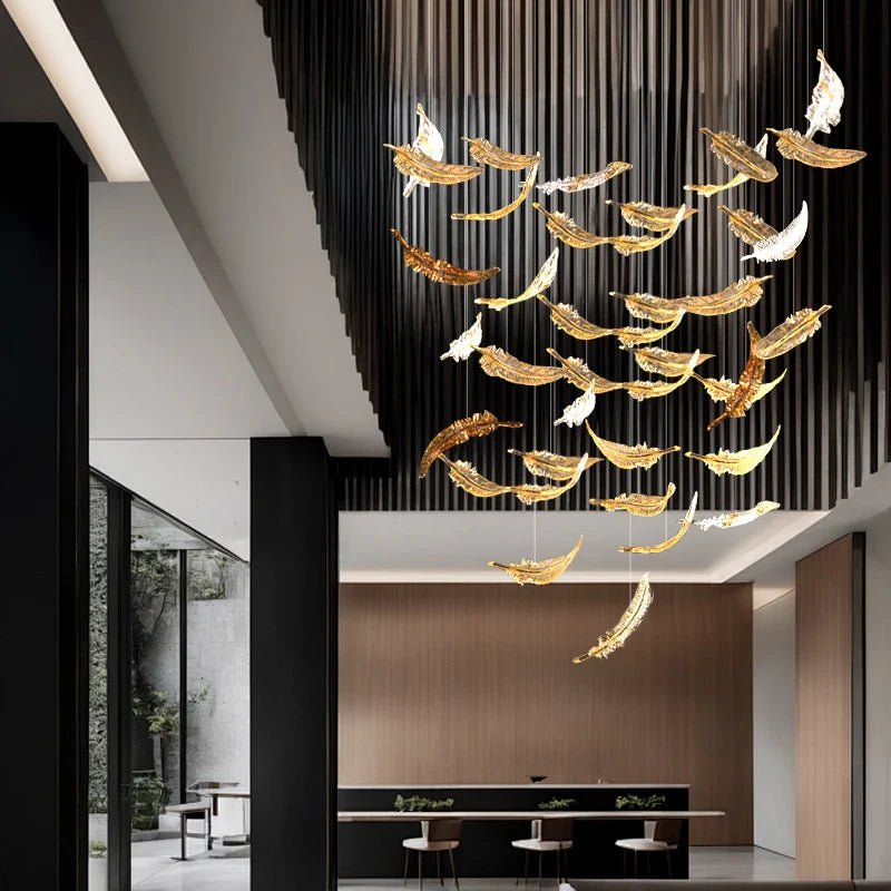 luxury Glass Hanging Led Chandelier | Luxury Home Accessories | Heulog Glow