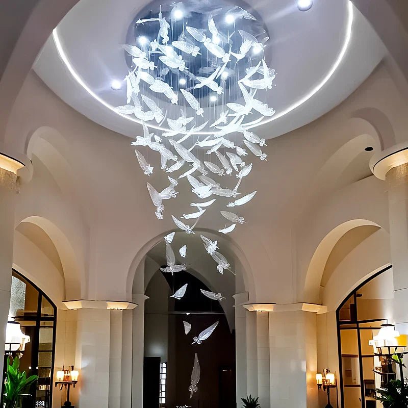 luxury Glass Hanging Led Chandelier | Luxury Home Accessories | Heulog Glow