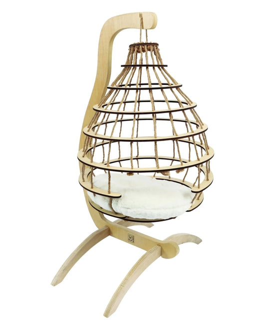 M-PETS Cloud Hanging Cat Bed With Cushion | Luxury Home Accessories | Heulog Glow