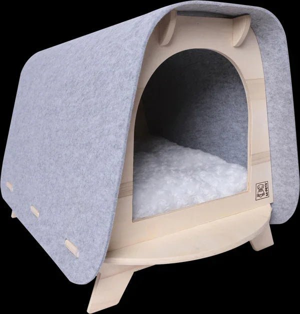 M-PETS Woody Cozy Cat House | Luxury Home Accessories | Heulog Glow