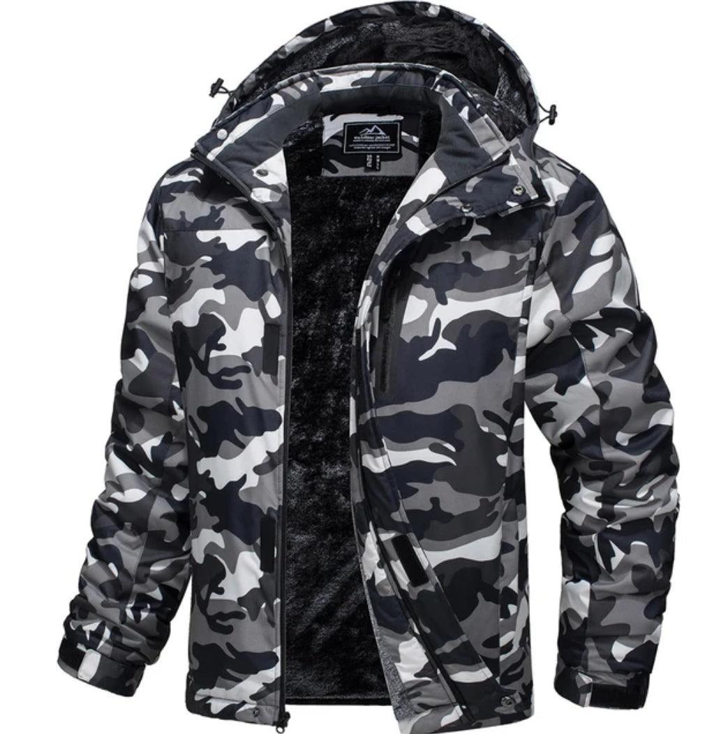 MAGCOMSEN Men's Fleece Thicken Jackets Waterproof Shell Hooded Coats Multi-pockets Winter Hiking Skiing Travel Jacket | Luxury Home Accessories | Heulog Glow