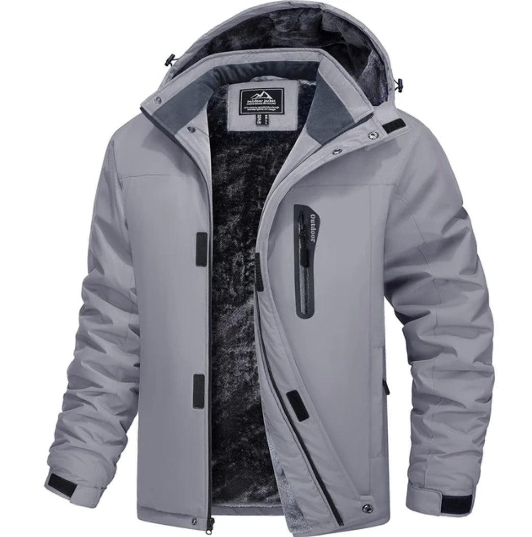 MAGCOMSEN Men's Fleece Thicken Jackets Waterproof Shell Hooded Coats Multi-pockets Winter Hiking Skiing Travel Jacket | Luxury Home Accessories | Heulog Glow