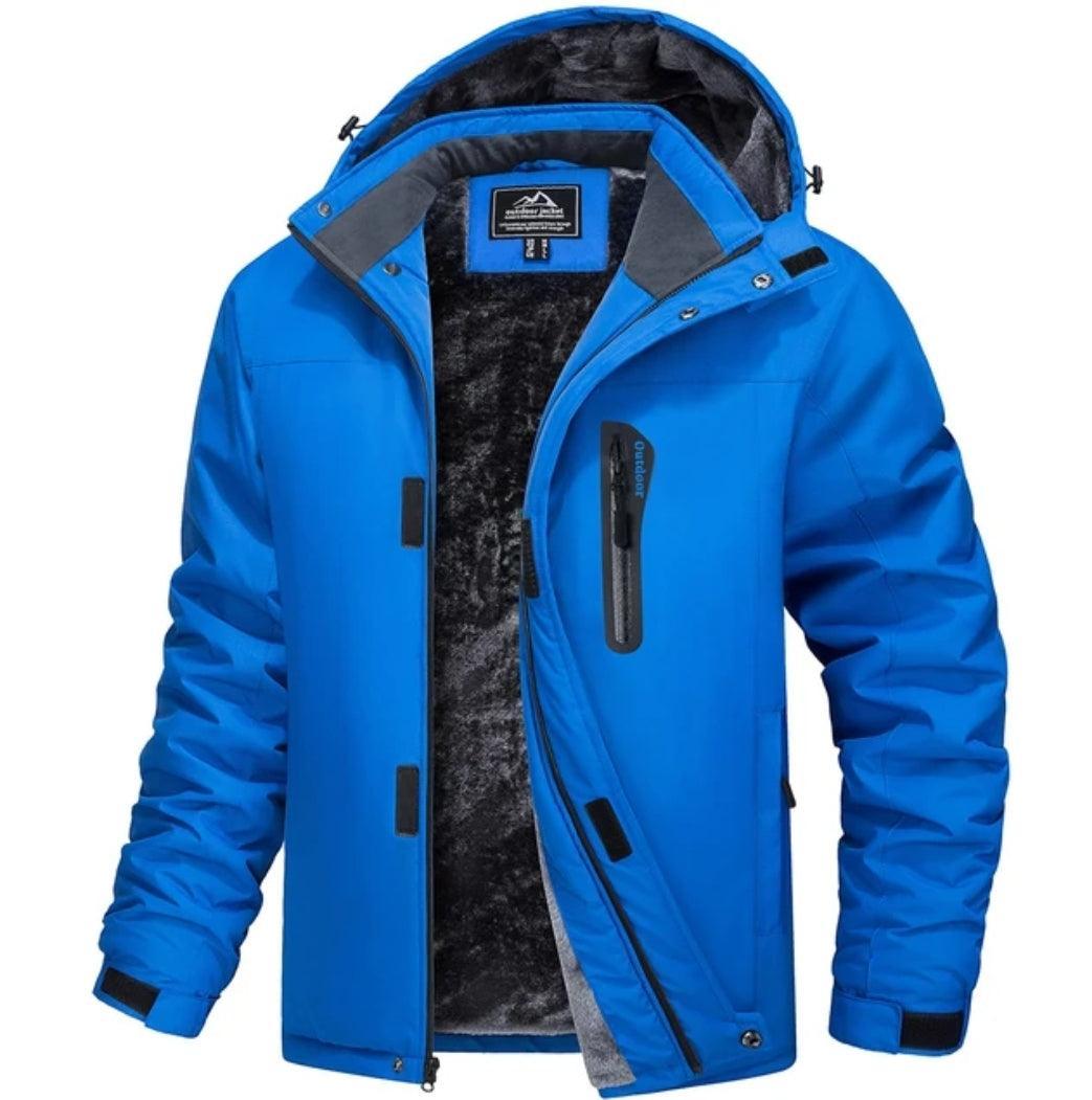MAGCOMSEN Men's Fleece Thicken Jackets Waterproof Shell Hooded Coats Multi-pockets Winter Hiking Skiing Travel Jacket | Luxury Home Accessories | Heulog Glow