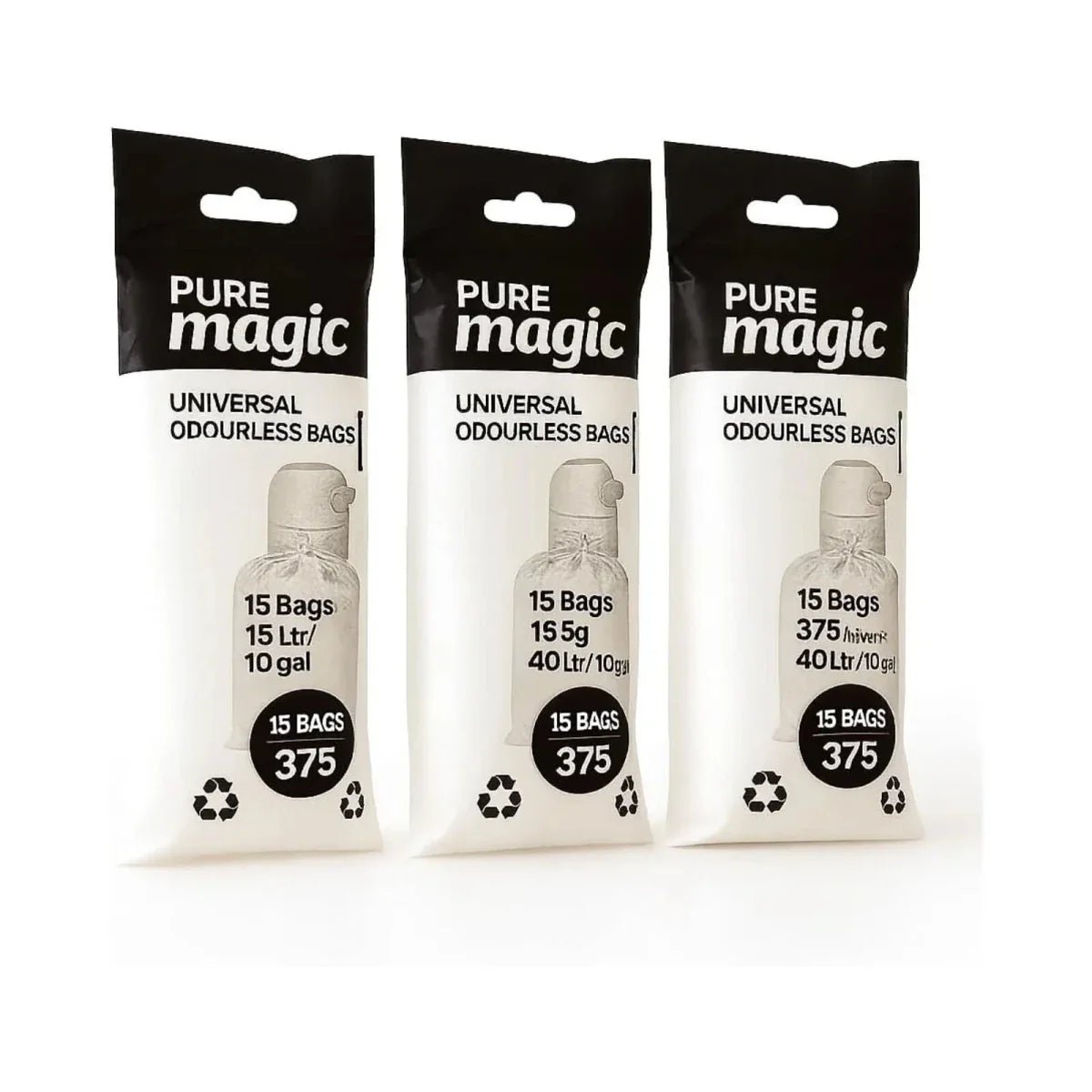 Magic Diaper Pail Bags 3 pcs | Luxury Home Accessories | Heulog Glow