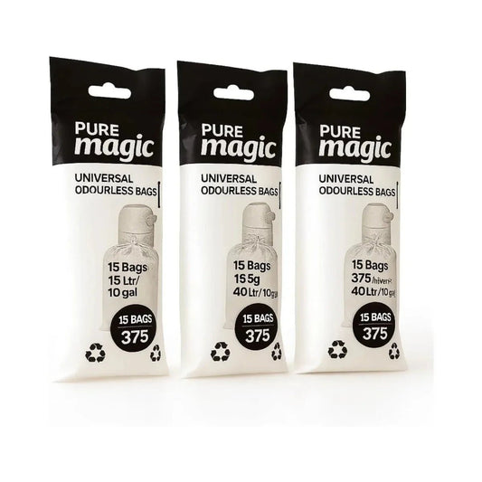 Magic Diaper Pail Bags 3 pcs | Luxury Home Accessories | Heulog Glow