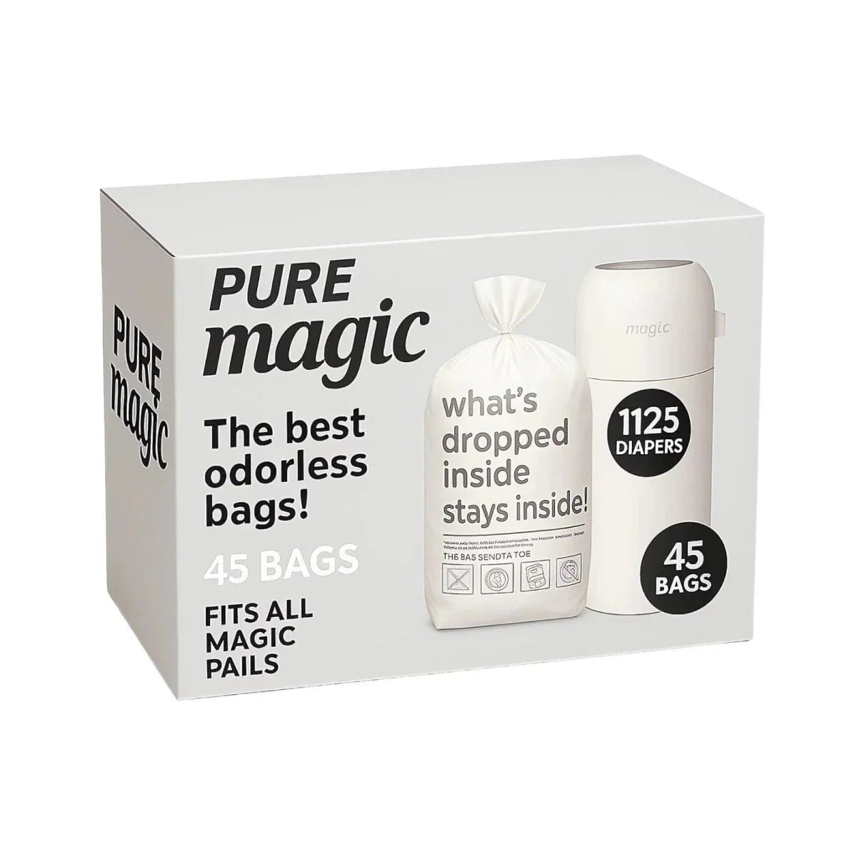 Magic Diaper Pail Bags 3 pcs | Luxury Home Accessories | Heulog Glow