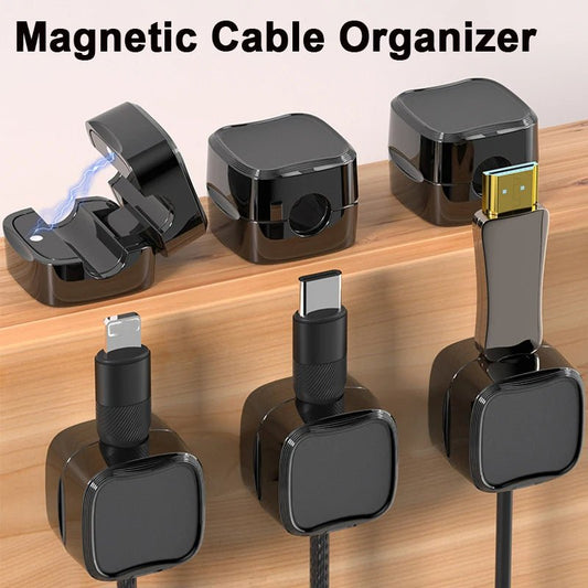 Magnetic Cable Clip Under Desk Cable Management Adjustable Cord Holder Wire Organizer And Cable Management Wire Keeper | Luxury Home Accessories | Heulog Glow