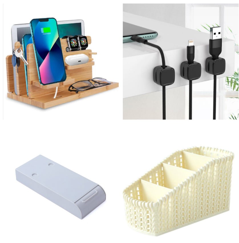 Magnetic Cable Clip Under Desk Cable Management Adjustable Cord Holder Wire Organizer And Cable Management Wire Keeper | Luxury Home Accessories | Heulog Glow
