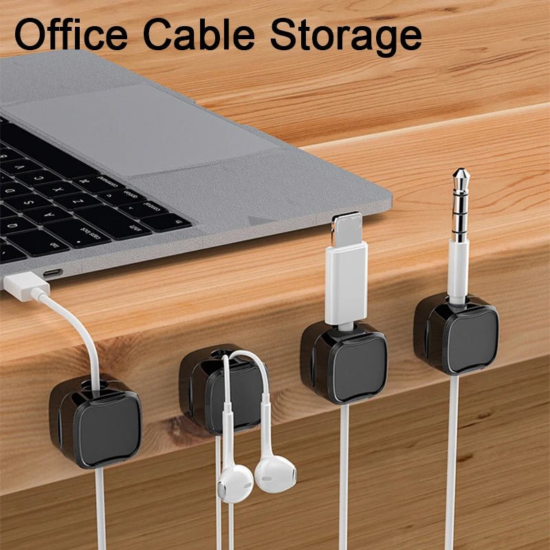 Magnetic Cable Clip Under Desk Cable Management Adjustable Cord Holder Wire Organizer And Cable Management Wire Keeper | Luxury Home Accessories | Heulog Glow