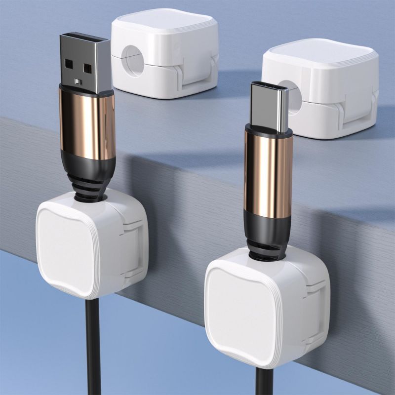 Magnetic Cable Clip Under Desk Cable Management Adjustable Cord Holder Wire Organizer And Cable Management Wire Keeper | Luxury Home Accessories | Heulog Glow