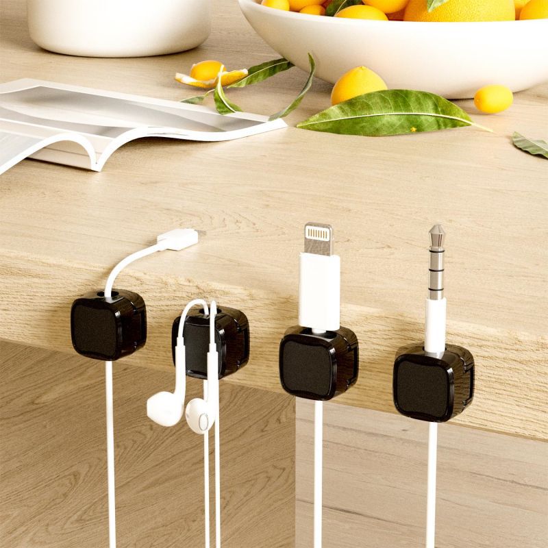 Magnetic Cable Clip Under Desk Cable Management Adjustable Cord Holder Wire Organizer And Cable Management Wire Keeper | Luxury Home Accessories | Heulog Glow