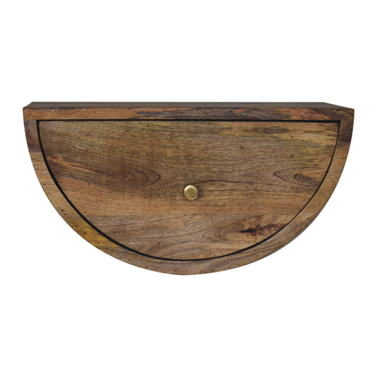 Artisan Furniture Solid Wood Crescent Floating Bedside