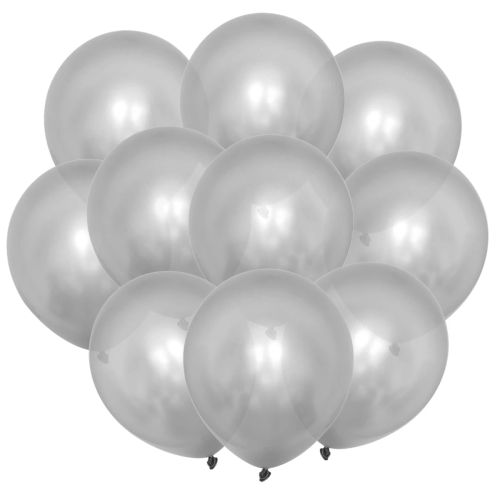 10PCS Gold Silver Metal Latex Confetti Balloons Baby Shower Wedding New year Birthday Party Decorations Matte Globos