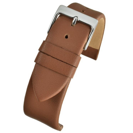 Tan Calf Leather Watch Strap 22mm