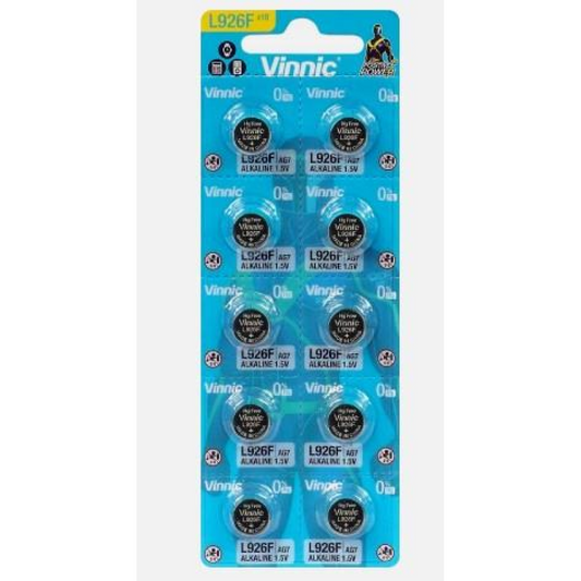 Vinnic L926 AG7 Watch Battery Card of 10