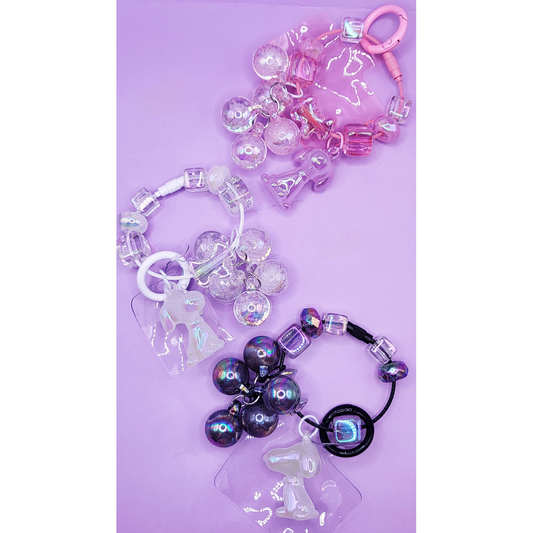 Puppy Bubble Keyring, Phone Charm & Bag Accessory