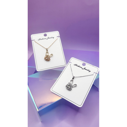 Bunny Rabbit Crystal Necklace