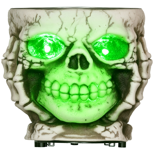 HOMCOM Skeleton Candy Bowl Outdoor Halloween Decoration for Party