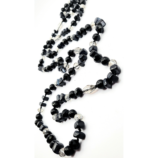 Resin Boho Long Beaded Necklace