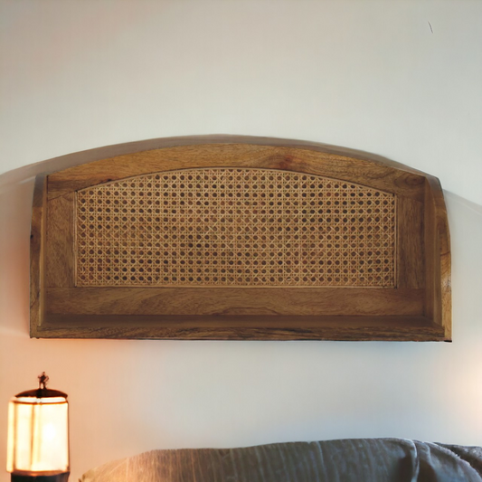 Artisan Furniture Solid Mango Wood Larissa Open Wall Mounted Shelf