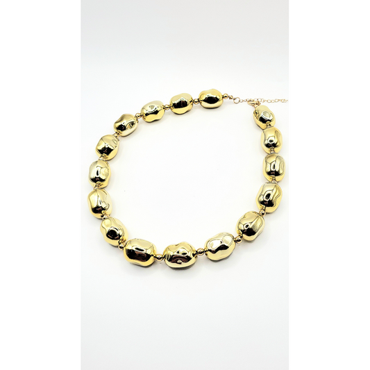 Melted Bubble Chain Link Necklace