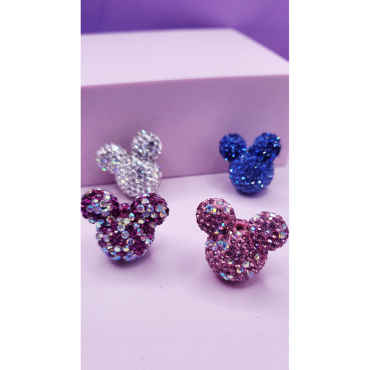 Crystal Mouse Stacking Charm