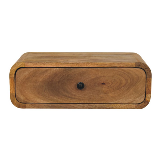 Artisan Furniture Solid Wood Avora Wall-Mounted Oak-ish 1 Drawer Nightstand
