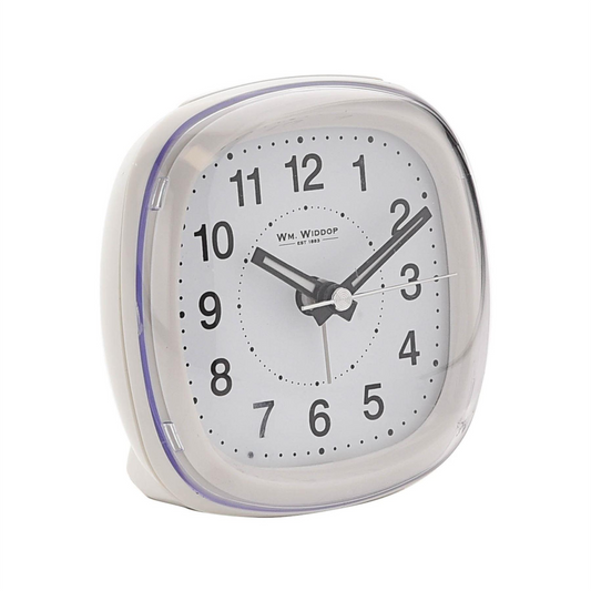 Wm Widdop Alarm Clock Dome Lens Sweep Snooze Light - White