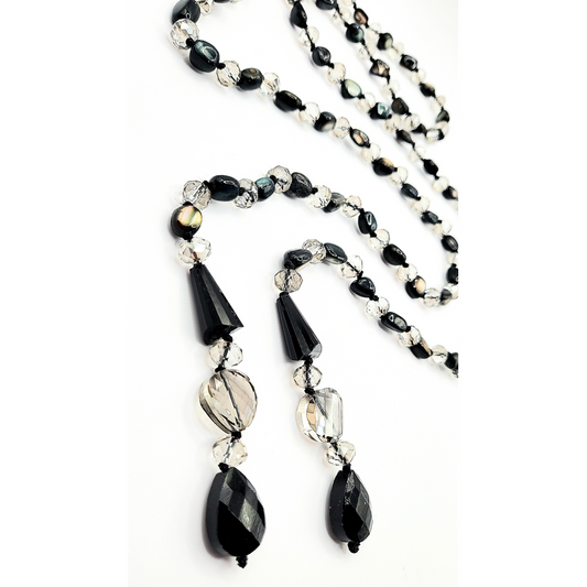 Resin Boho Long Beaded Open Necklace
