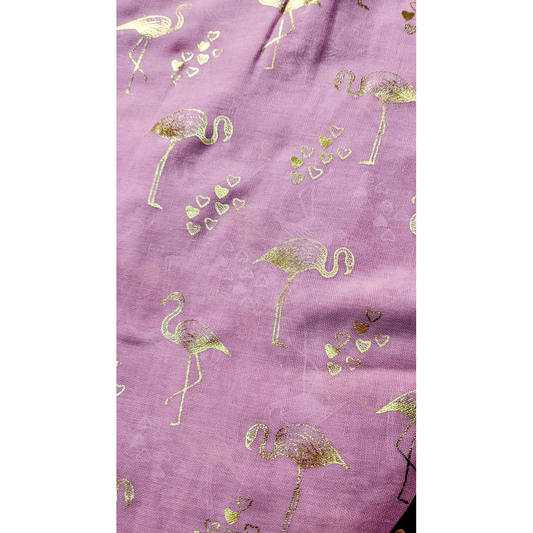 Love Hearts Flamingo Shimmer Scarf Pack of 12