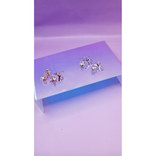 Bow Crystal Stud Earrings