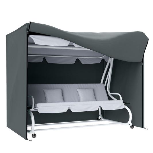 Outsunny 3 Seater Garden Swing Cover, Windproof and Anti-UV